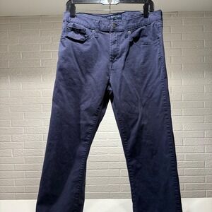 U.S. Polo Assn. Mens Blue Chinos Pants Casual Stretch Everyday Comfort